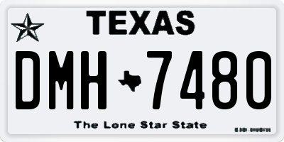 TX license plate DMH7480