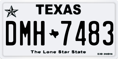 TX license plate DMH7483
