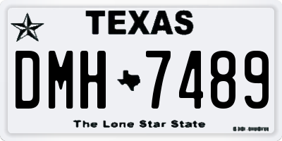 TX license plate DMH7489