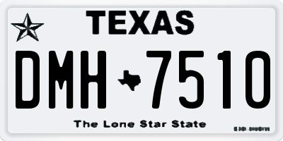 TX license plate DMH7510