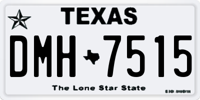 TX license plate DMH7515