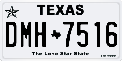 TX license plate DMH7516