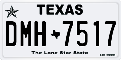 TX license plate DMH7517