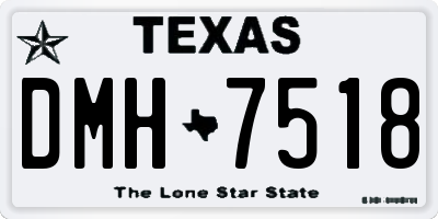TX license plate DMH7518