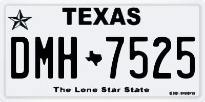 TX license plate DMH7525