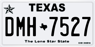 TX license plate DMH7527