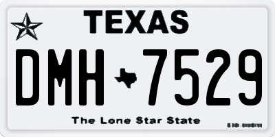 TX license plate DMH7529