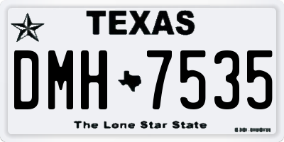 TX license plate DMH7535