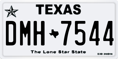 TX license plate DMH7544