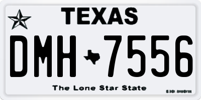 TX license plate DMH7556