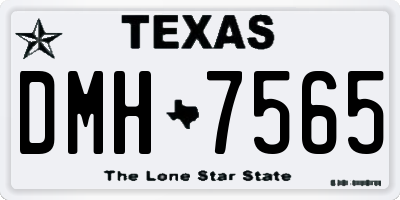 TX license plate DMH7565