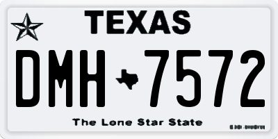 TX license plate DMH7572