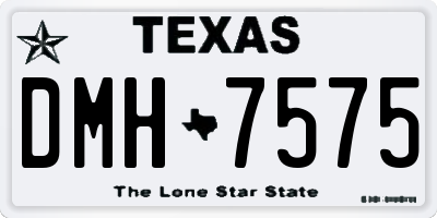TX license plate DMH7575