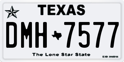 TX license plate DMH7577