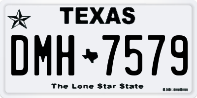 TX license plate DMH7579