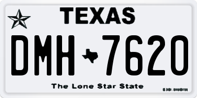 TX license plate DMH7620