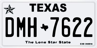 TX license plate DMH7622