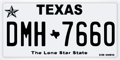 TX license plate DMH7660