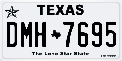 TX license plate DMH7695