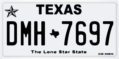 TX license plate DMH7697