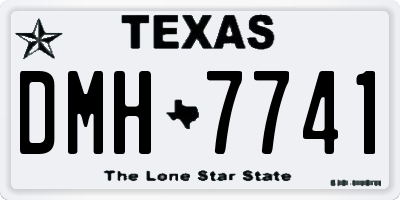 TX license plate DMH7741