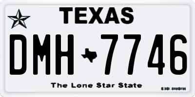 TX license plate DMH7746