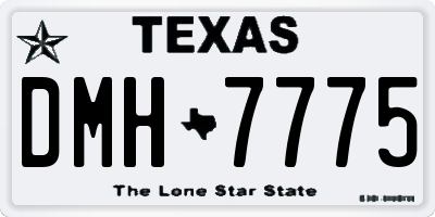 TX license plate DMH7775