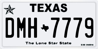 TX license plate DMH7779