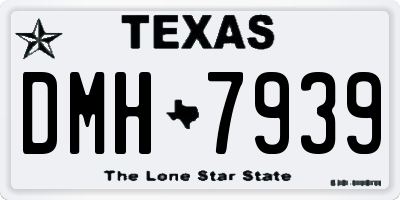 TX license plate DMH7939
