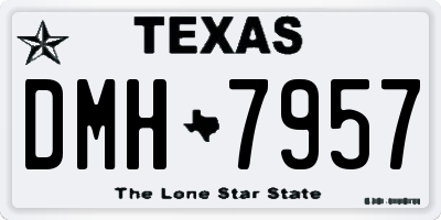 TX license plate DMH7957