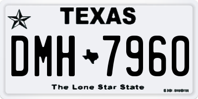 TX license plate DMH7960
