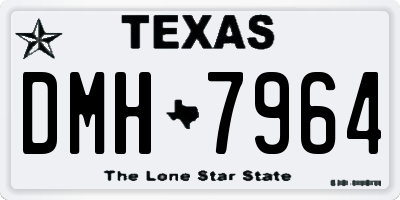 TX license plate DMH7964