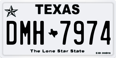 TX license plate DMH7974