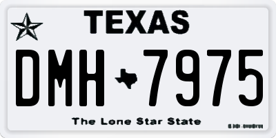 TX license plate DMH7975