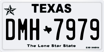 TX license plate DMH7979