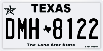 TX license plate DMH8122