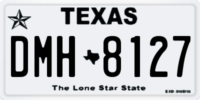 TX license plate DMH8127