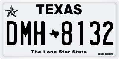 TX license plate DMH8132
