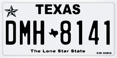 TX license plate DMH8141