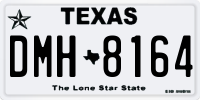TX license plate DMH8164