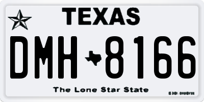 TX license plate DMH8166