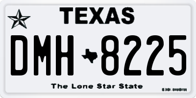 TX license plate DMH8225