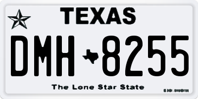 TX license plate DMH8255