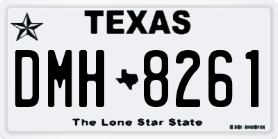 TX license plate DMH8261
