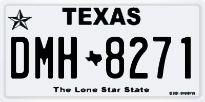 TX license plate DMH8271