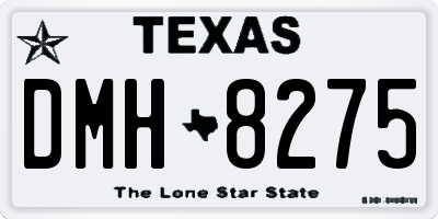 TX license plate DMH8275