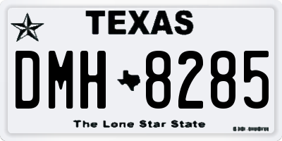 TX license plate DMH8285