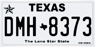 TX license plate DMH8373