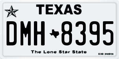 TX license plate DMH8395