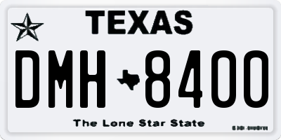 TX license plate DMH8400
